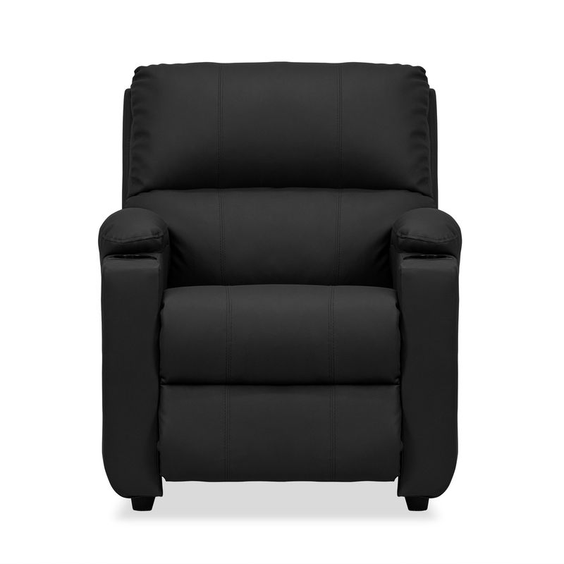 ELITE LIVING - SILLA RECLINABLE ALAN PUS ARMA NEGRO SINTETICO