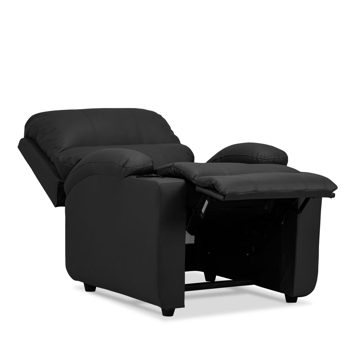 ELITE LIVING - SILLA RECLINABLE ALAN PUS ARMA NEGRO SINTETICO