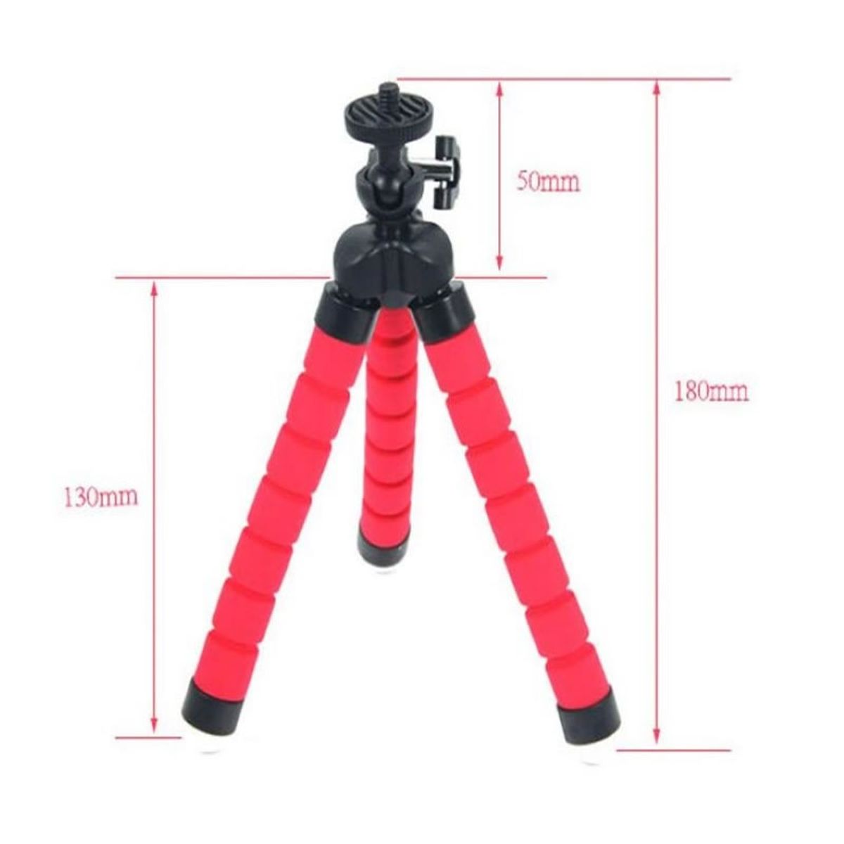 GENERICO - Tripode Flexible Celular Camara Soporte Smartphone Holder Negro