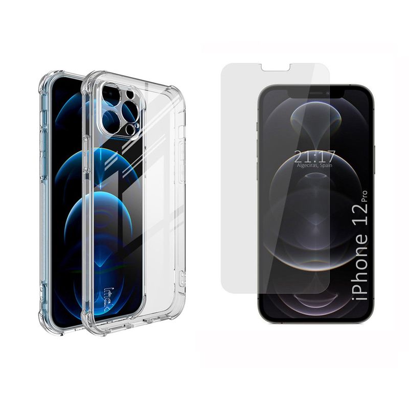 GENERICO - Funda Airbag Antichoque + Hidrogel HD Para iPhone 12 Pro