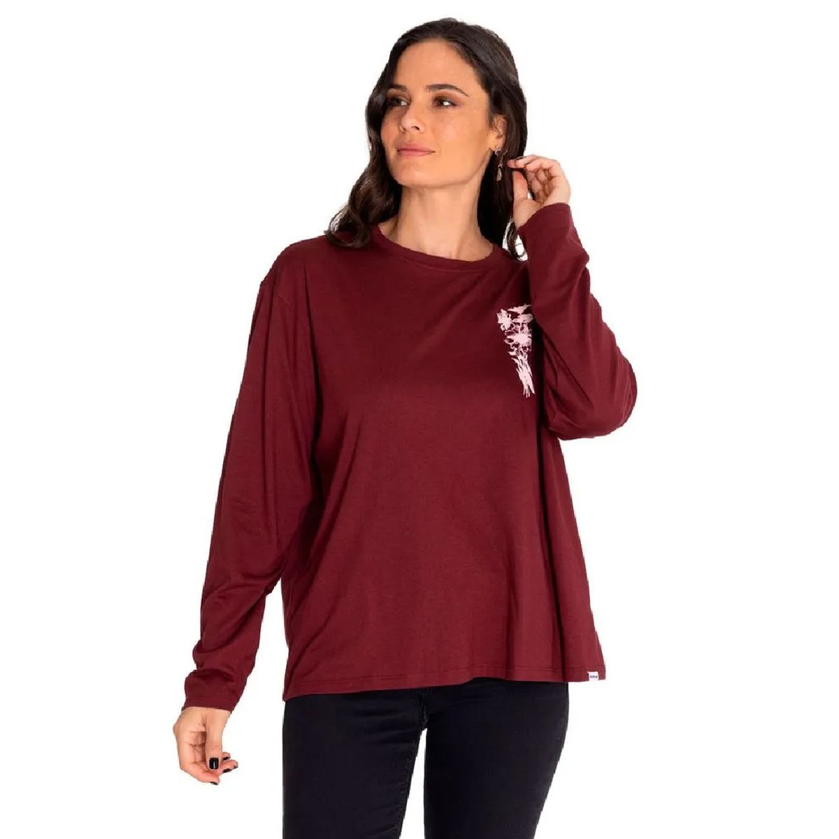 CAT - Camiseta MUJER OVERSIZED SKETCH FLO 7010085-8OJ CAT