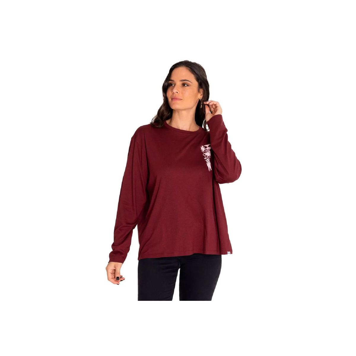 CAT - Camiseta MUJER OVERSIZED SKETCH FLO 7010085-8OJ CAT