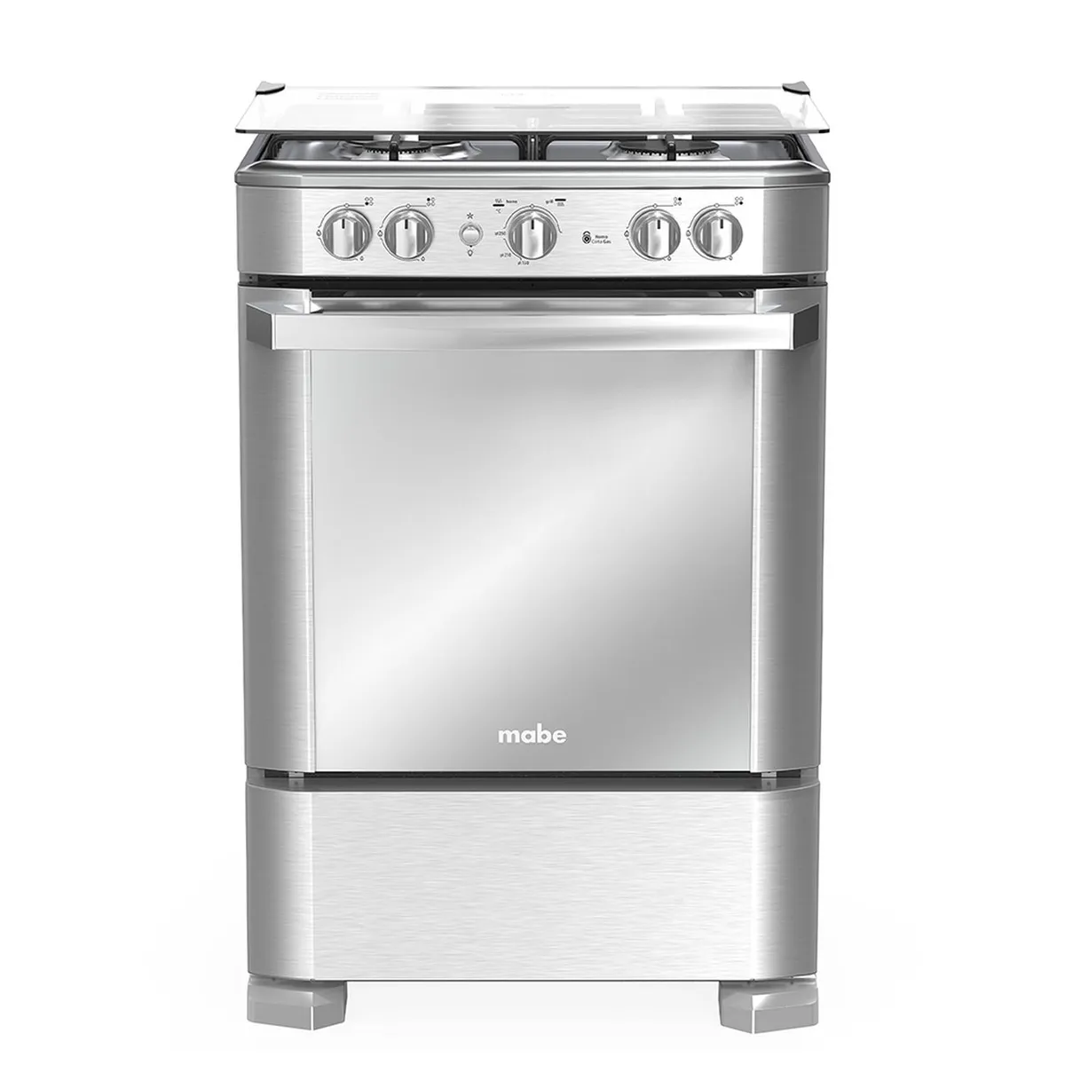 MABE - Estufa de Piso a Gas 60 cm Inox Mabe EMC6050NFX1