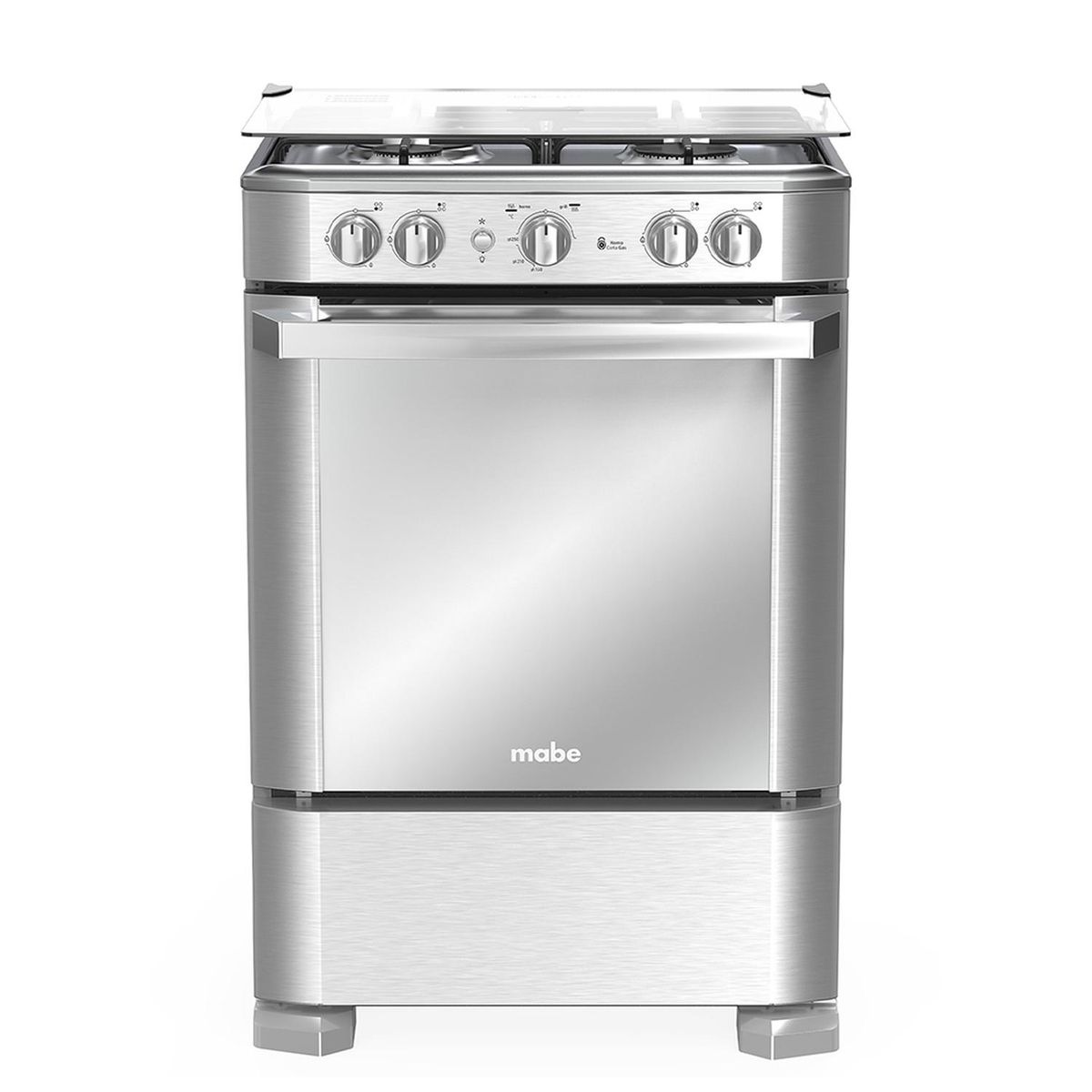 MABE - Estufa de Piso a Gas 60 cm Inox Mabe EMC6050NFX1
