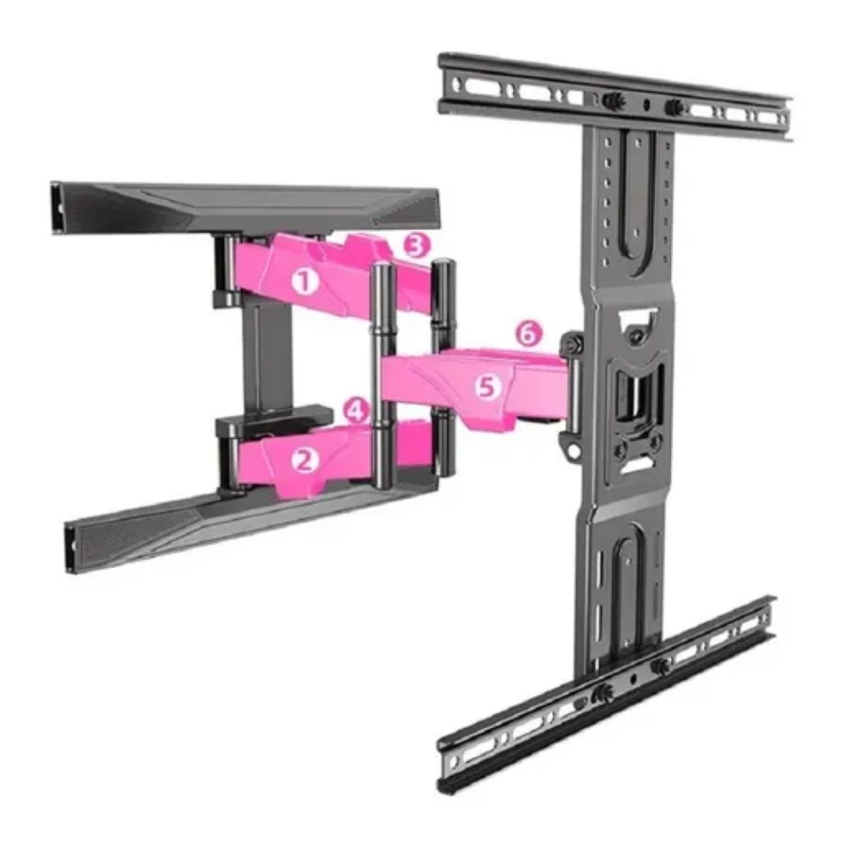 GENERICO - Soporte Para Tv Extensible Doble Nb P6 De 40 A 75 Color Negro