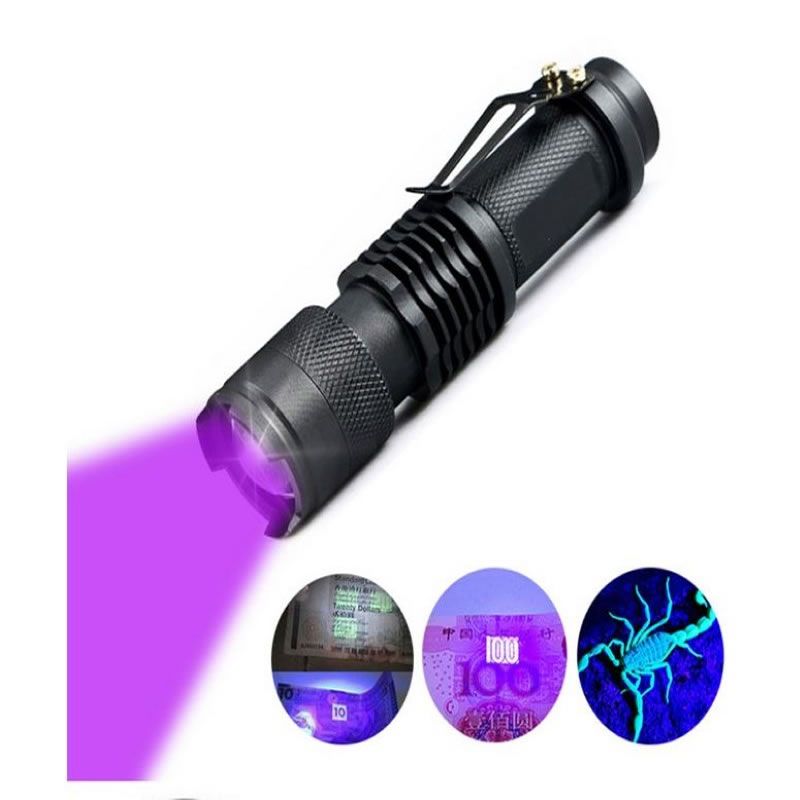 GENERICO - Linterna Ultravioleta Uv 365nm Led Luz Negra Billetes Falsos