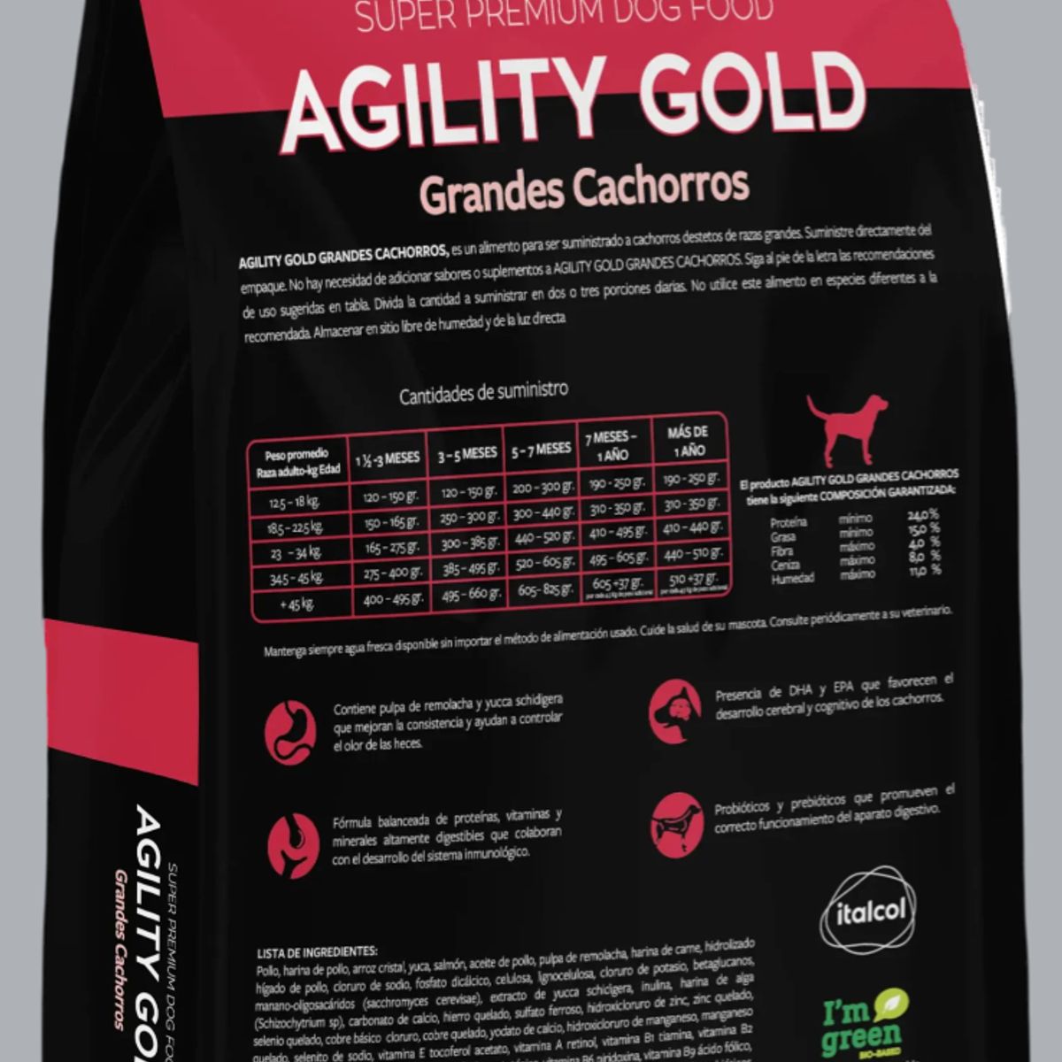 AGILITY GOLD - Agility Gold Grandes Cachorros Bolsa x 3kg