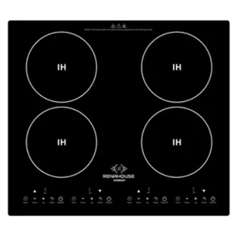 RENAHOUSE - Cocina Estufa De Induccion 4 Puestos Color Negro