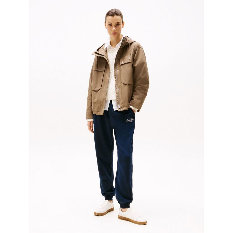 TOMMY HILFIGER - Joggers azul con bajo elástico y logo Tommy Hilfiger