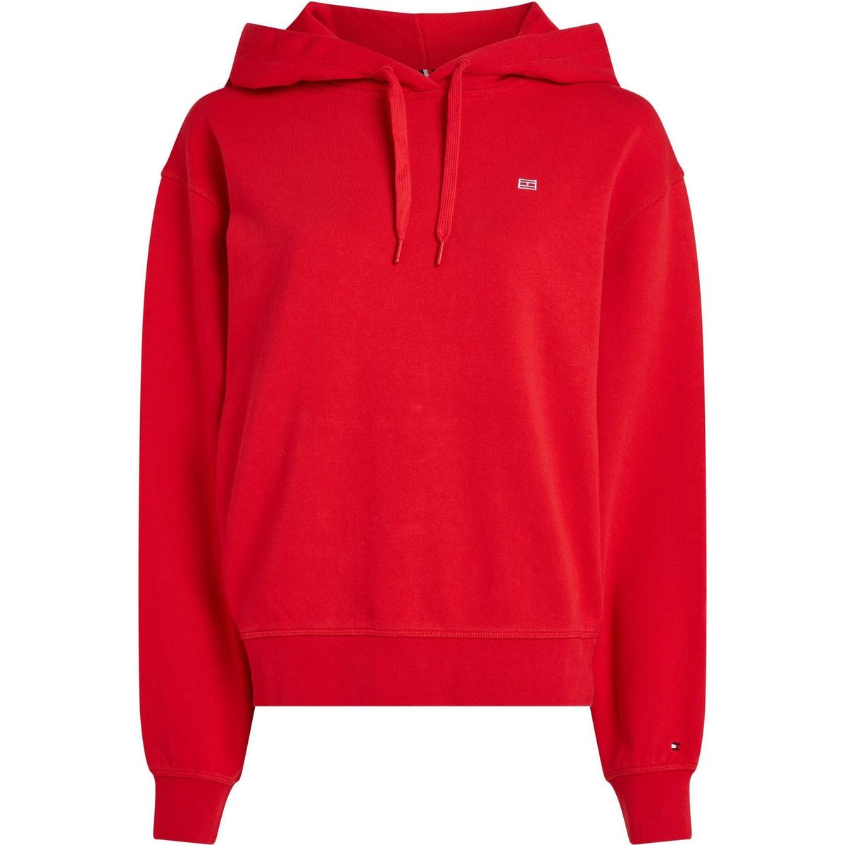 TOMMY HILFIGER - Buzo rojo Hilfiger con capota y logo bordado Tommy Hilfiger