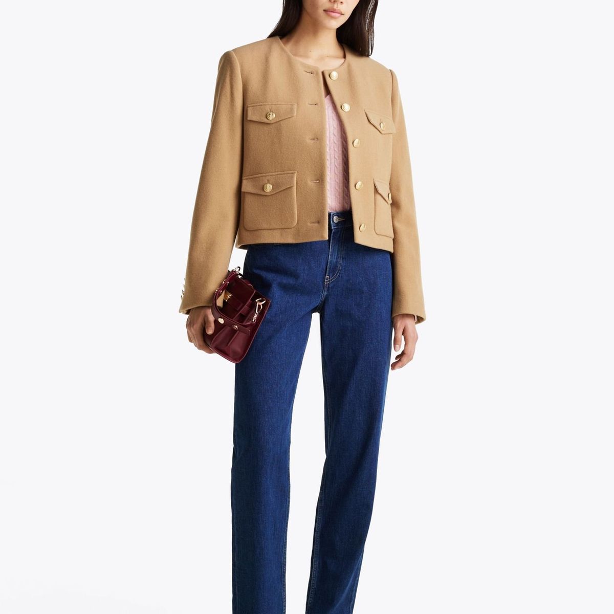 TOMMY HILFIGER - Jeans azul oscuro de pierna recta con talle medio Tommy Hilfiger