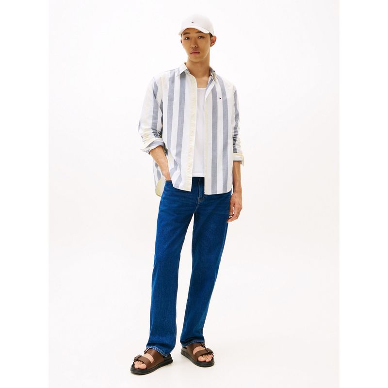 TOMMY HILFIGER - Camisa multicolor de rayas de corte amplio Tommy Hilfiger