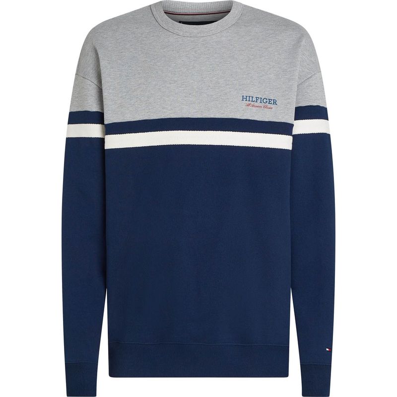 TOMMY HILFIGER - Saco azul oscuro tejido con monotipo Hilfiger Tommy Hilfiger