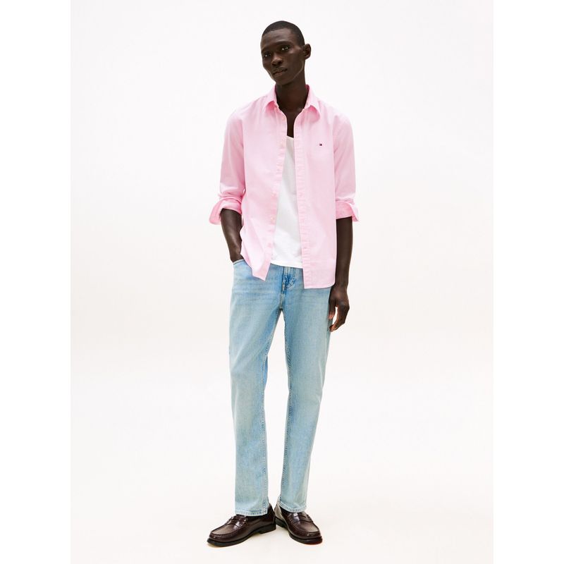 TOMMY HILFIGER - Camisa rosa TH Flex de corte slim Tommy Hilfiger