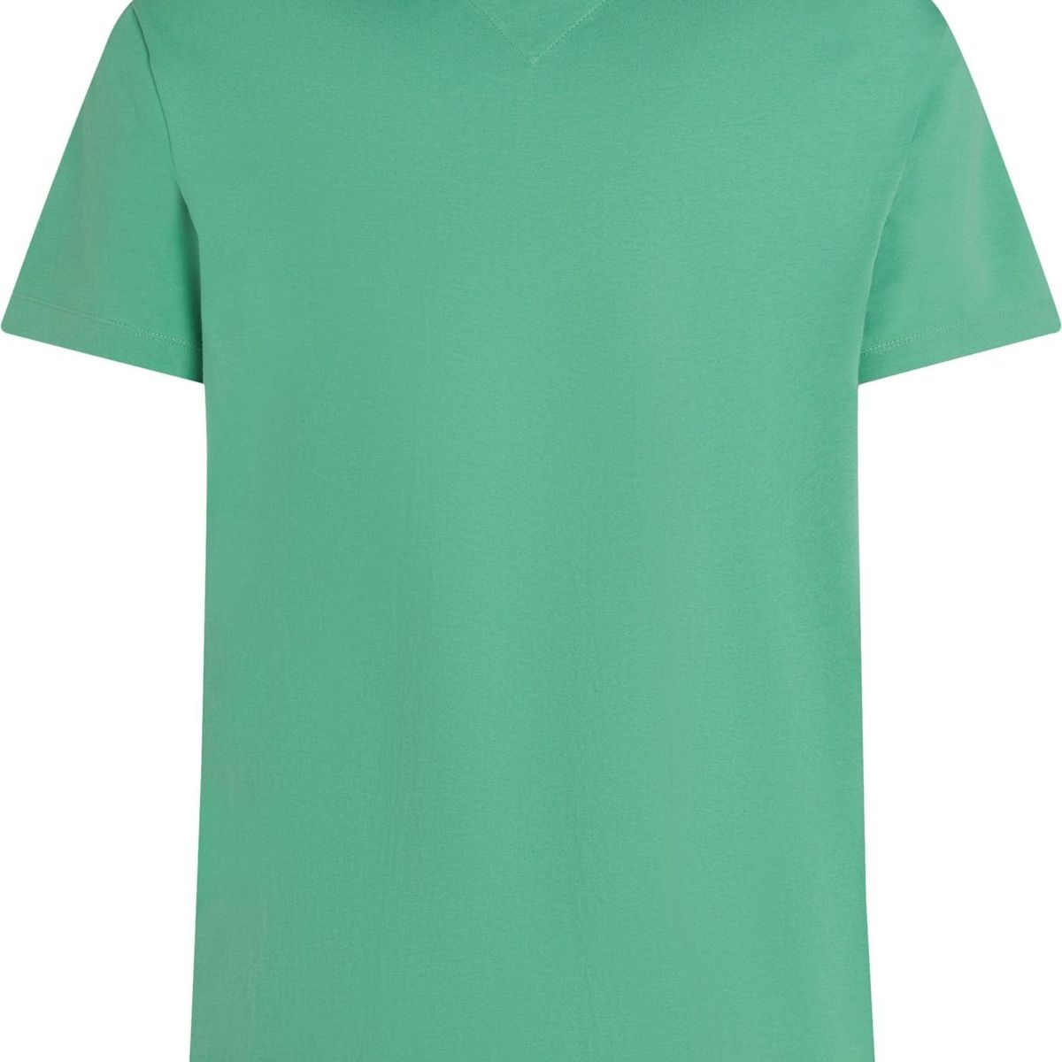 TOMMY HILFIGER - Camiseta verde de cuello redondo con bolsillo Tommy Hilfiger