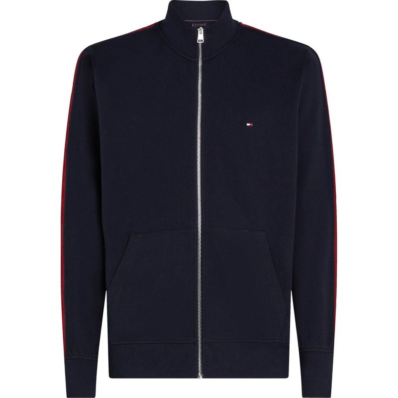 TOMMY HILFIGER - Saco azul oscuro de Cierre de cremallera global stripe Tommy Hilfiger