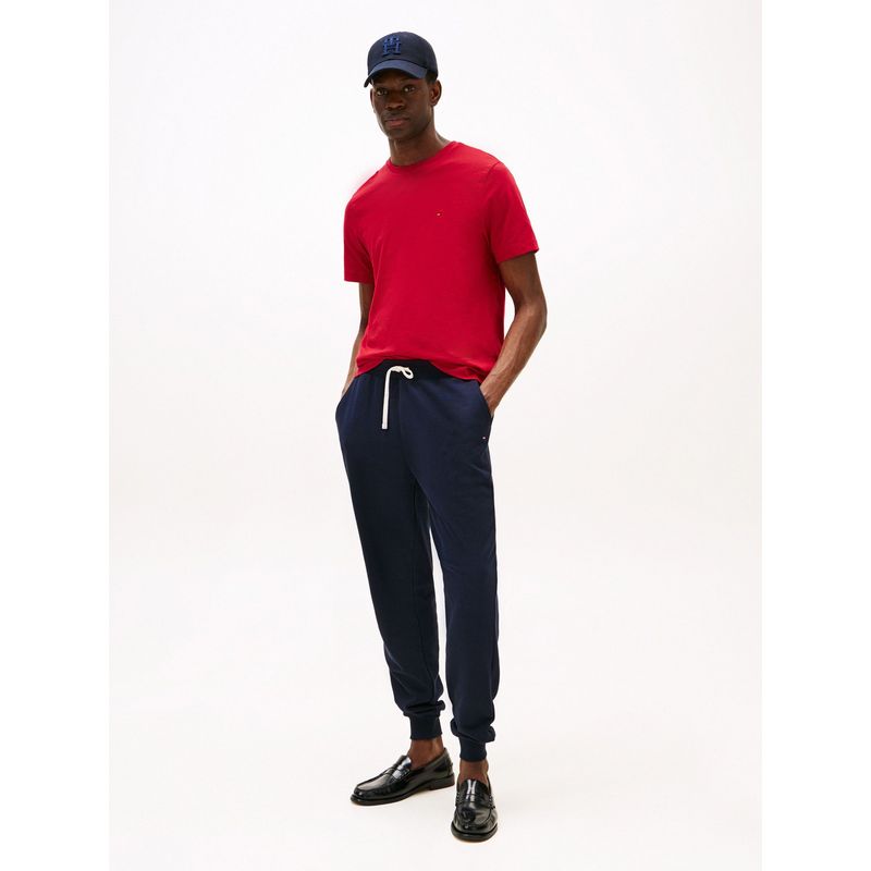 TOMMY HILFIGER - Camiseta roja de cuello redondo Tommy Hilfiger