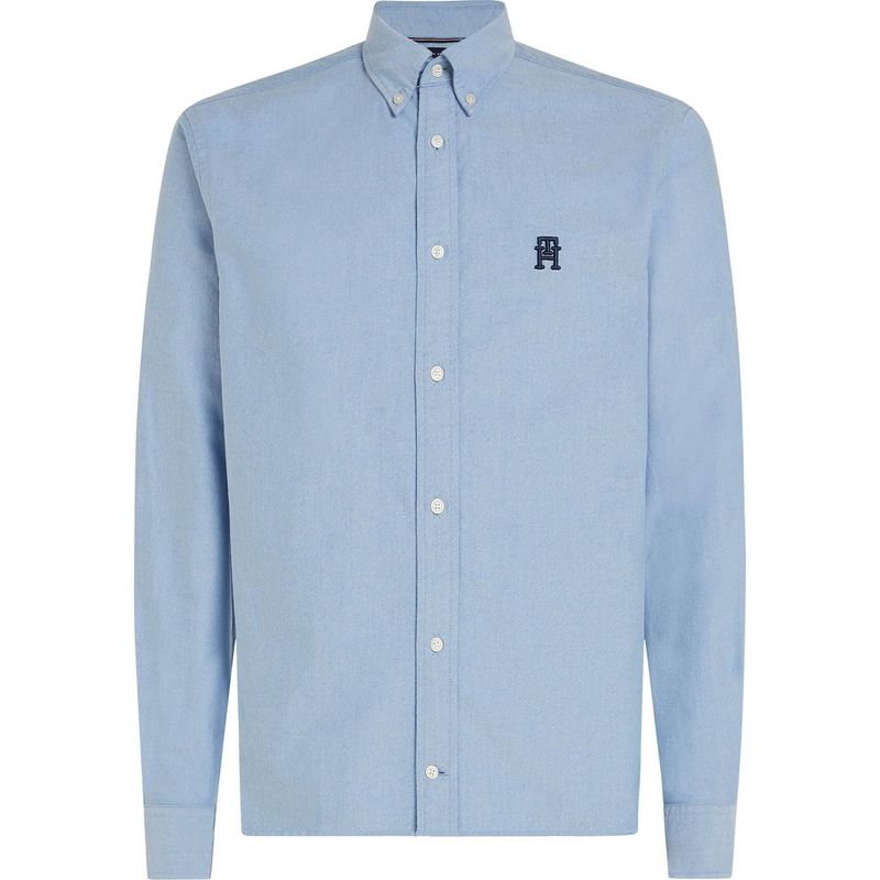 TOMMY HILFIGER - Camisa azul oxford heritage de corte regular Tommy Hilfiger