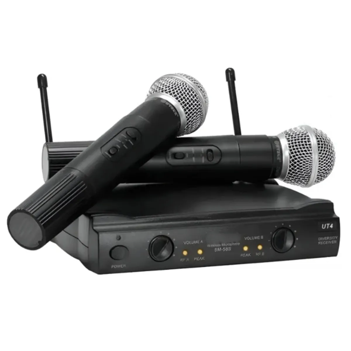 GENERICO - KIT MICROFONO INALAMBRICO DOBLE SM-58II