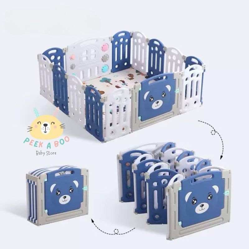 GENERICO - Corral De Juegos Plegable y Modulable Para Bebes