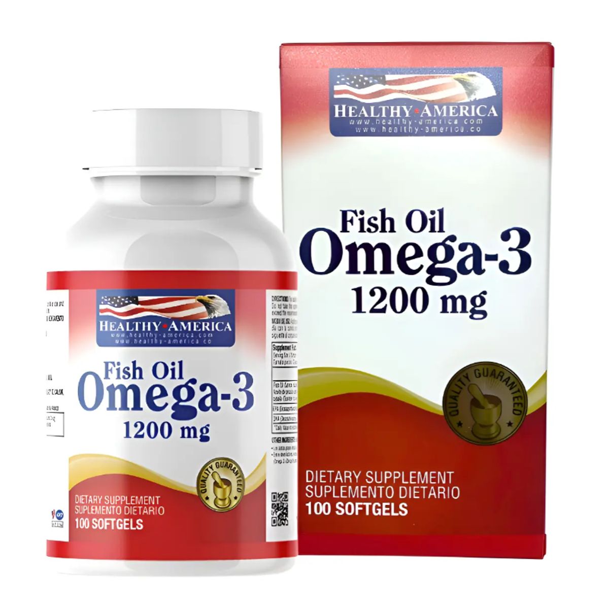 HEALTHY AMERICA - OMEGA 3 FISH OIL/ 1200 MG X 100 CAPSULAS BLANDAS
