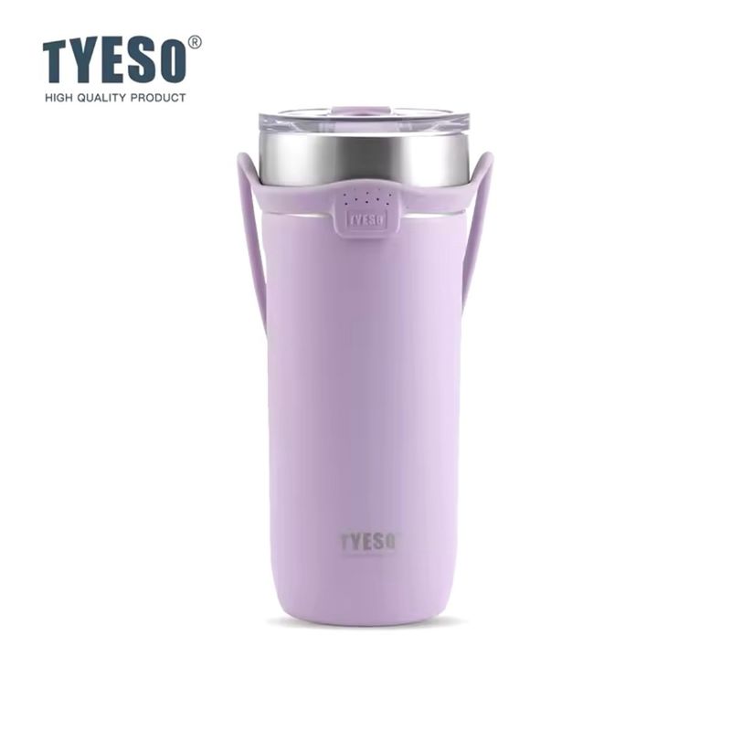 GENERICO - Termo-Mug TYESO 710 ml Térmico con Tapa, Pitillo y Correa de Silicona