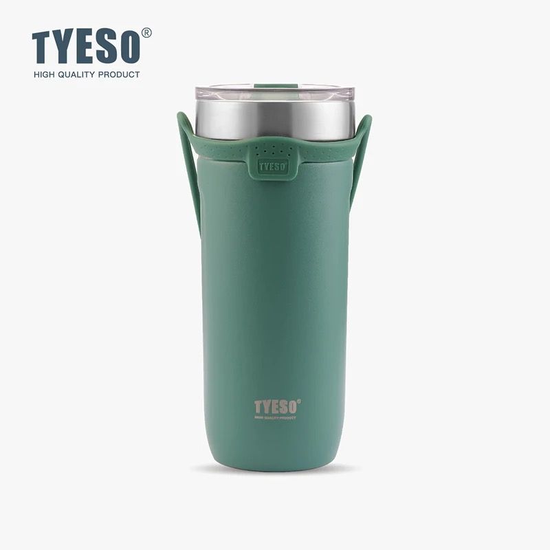 GENERICO - Termo-Mug TYESO 710 ml Térmico con Tapa, Pitillo y Correa de Silicona