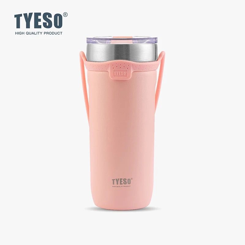 GENERICO - Termo-Mug TYESO 710 ml Térmico con Tapa, Pitillo y Correa de Silicona