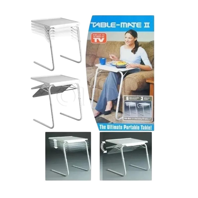 GENERICO - Mesa Table Mate Ajustable Multiusos Portátil Plegable Nueva