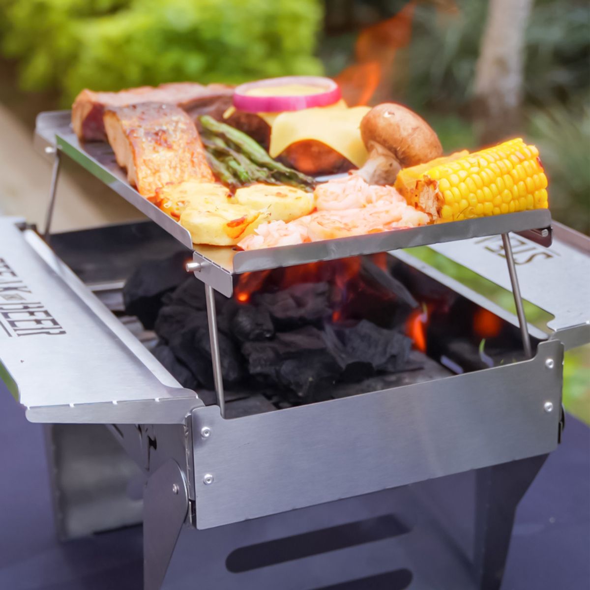 STEAK AND BEER - Parrilla Portatil Steak and Beer