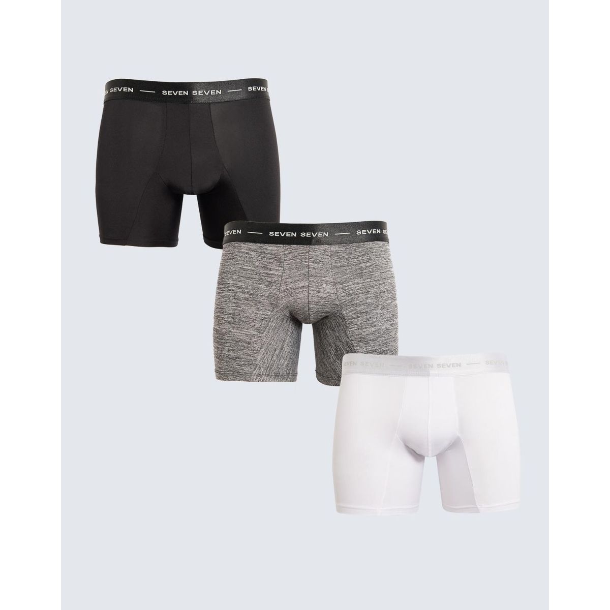 SEVEN SEVEN - Pantaloncillo Para Hombre Boxer Filete Medio Color Blanco Marca Seven Seven #45000377