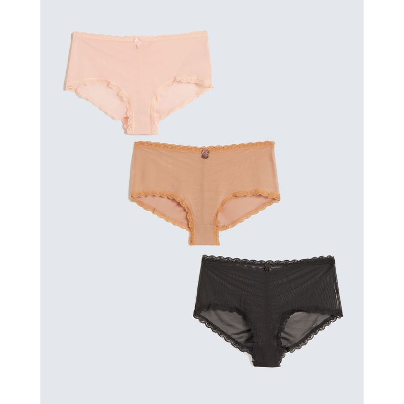 SEVEN SEVEN - Panty Para Mujer Cachetero Color Negro Marca Seven Seven #28800107