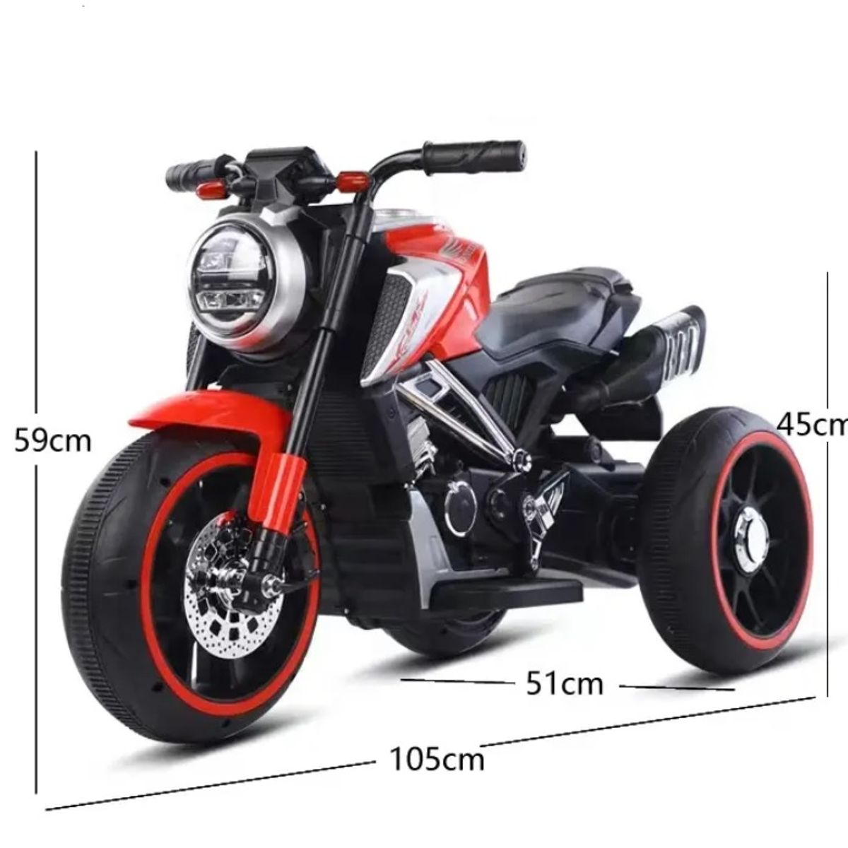 BABY BOOM - Moto electrica  bby 6v 2  Roja