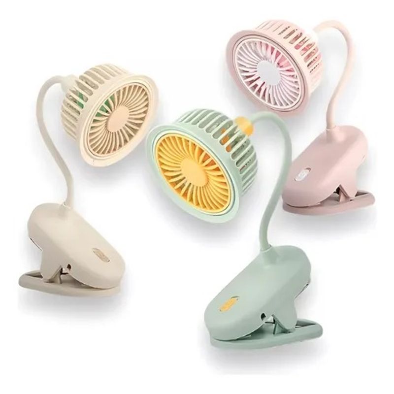 GENERICO - Mini Ventilador Portátil De Pinza Recargable Gancho