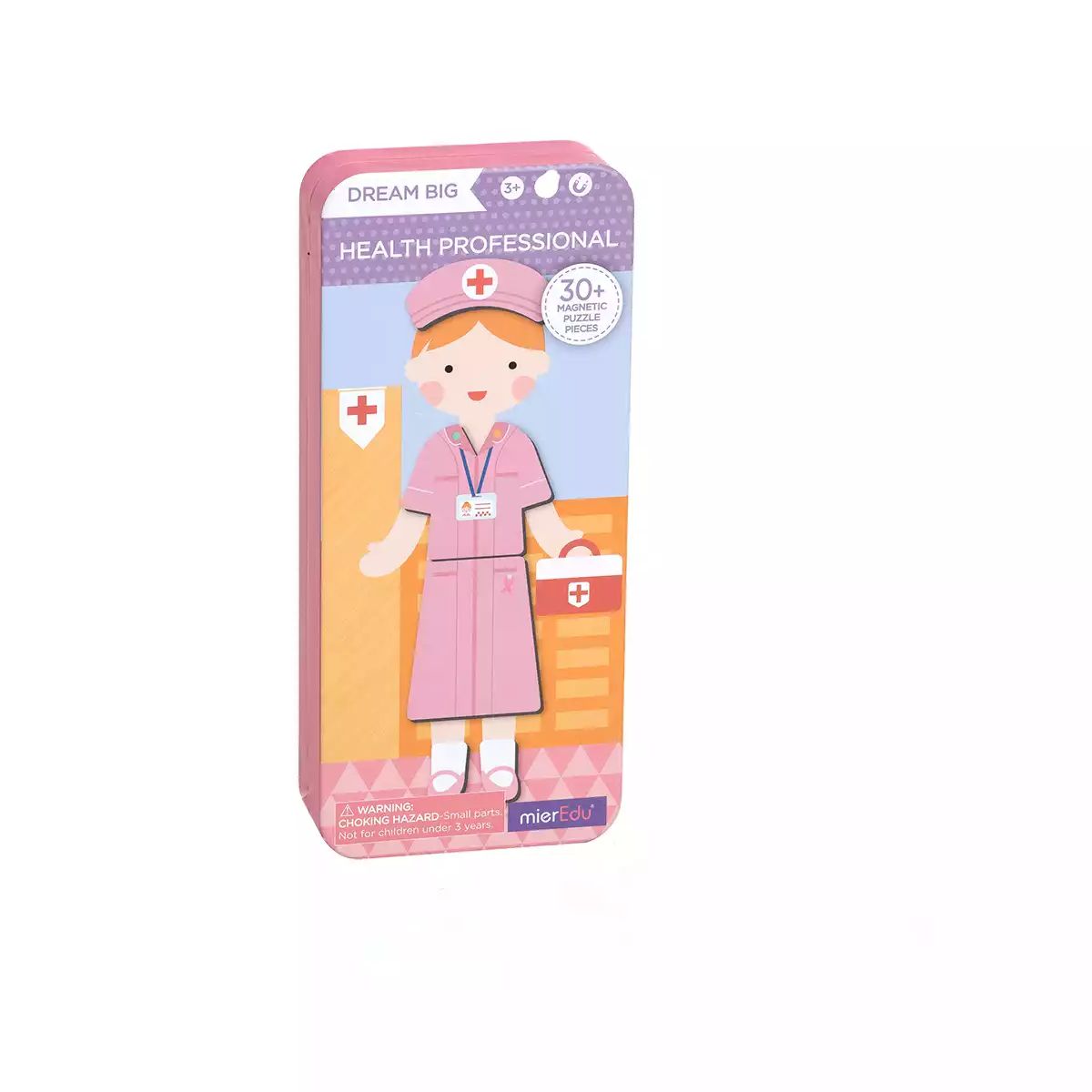 JUGANDO Y EDUCANDO - Rompecabezas Didáctico Magnético Doctora Para Niños