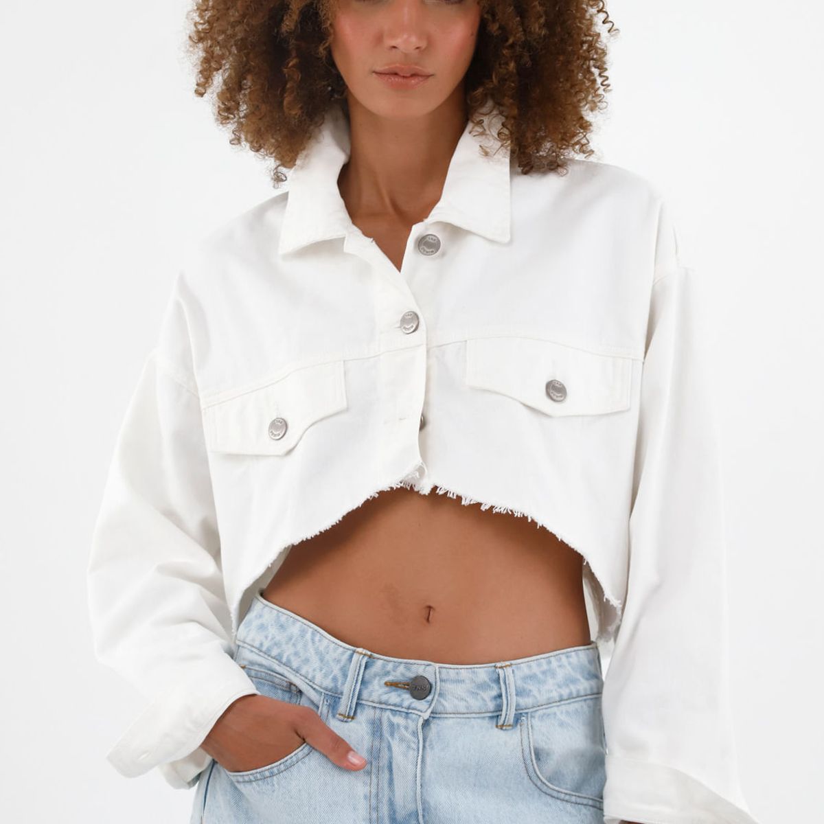 TENNIS - Chaqueta crudo tipo torero para mujer