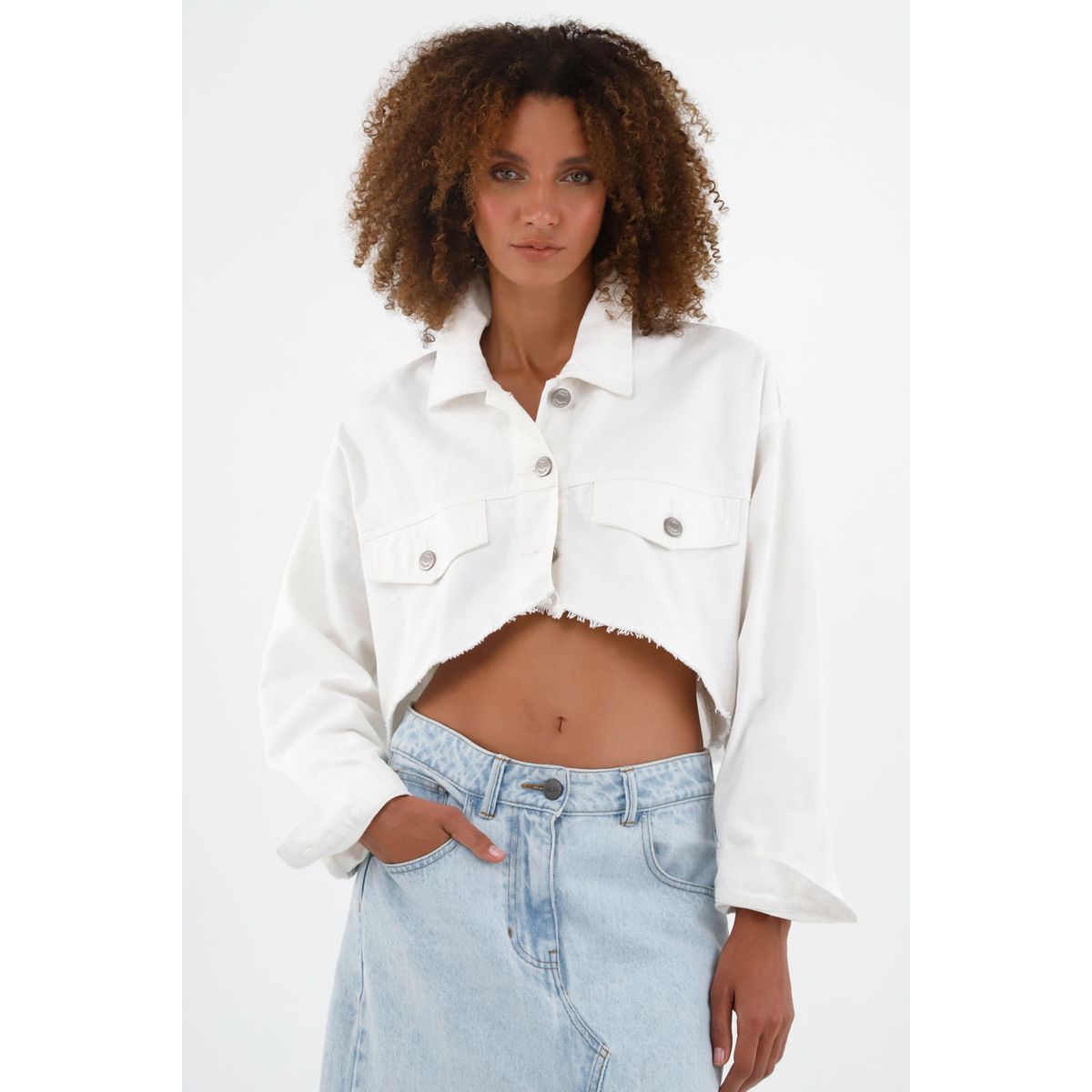 TENNIS - Chaqueta crudo tipo torero para mujer