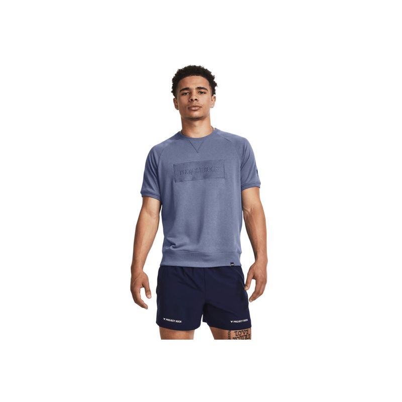 UNDER ARMOUR - Camiseta Hombre UNDER ARMOUR PJT RCK TRRY GYM TOP Azul UNDER ARMOUR.