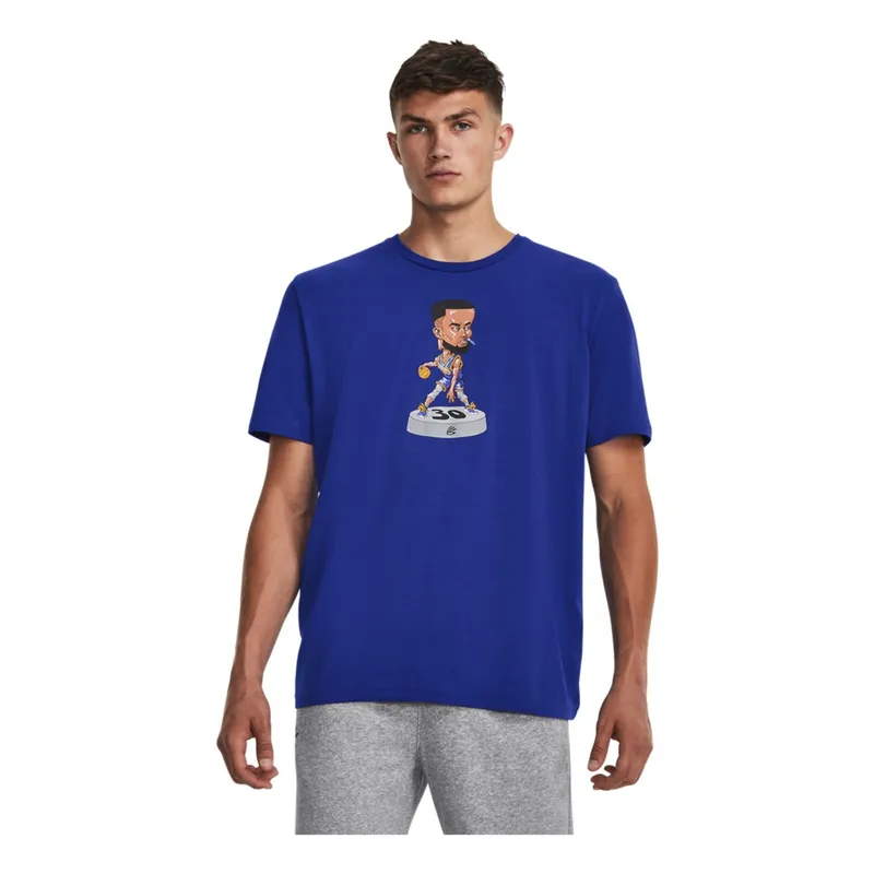 UNDER ARMOUR - Camiseta Hombre UNDER ARMOUR CURRY BOBBLE HEAD SS Azul UNDER ARMOUR.