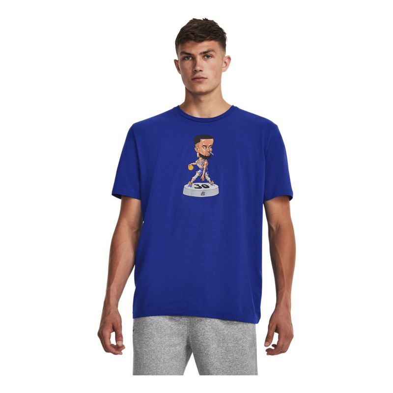 UNDER ARMOUR - Camiseta Hombre UNDER ARMOUR CURRY BOBBLE HEAD SS Azul UNDER ARMOUR.