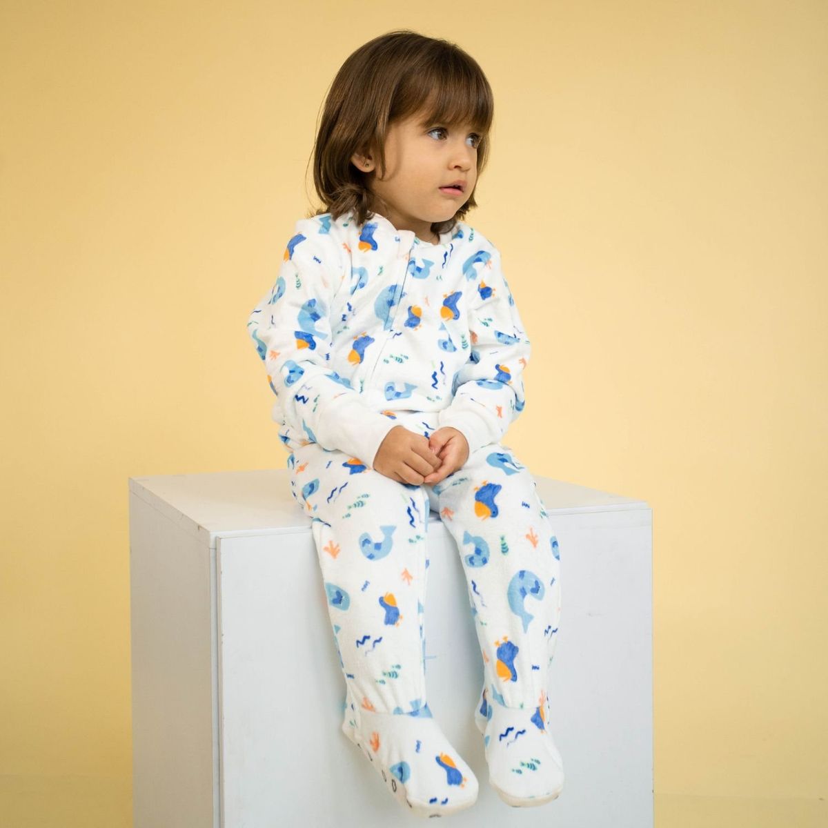 LAPU KIDS - Pijama Enteriza térmica Vida Marina