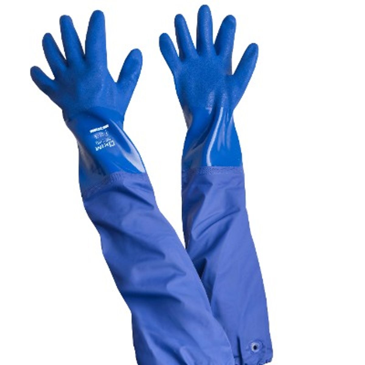 KIM - GUANTE NEPTUNO PVC CORRUGADO MANGA LARGA CAUCHO