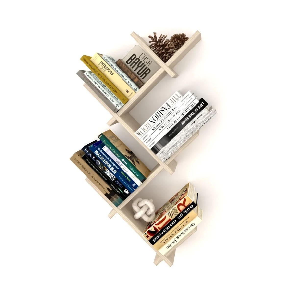 GENERICO - Repisa Biblioteca Flotante B-02 Minimalista Moderna Color Arena