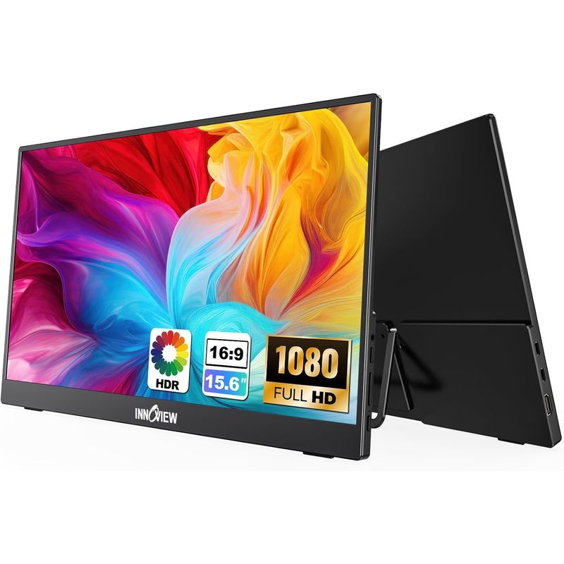 GENERICO - InnoView Monitor portátil para portátil de 15,6 pulgadas FHD 1080P