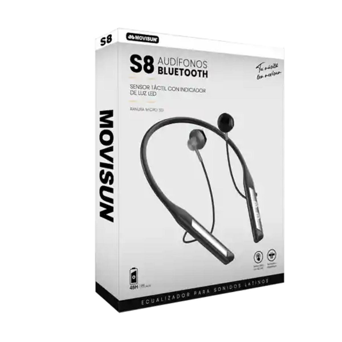 MOVISUN - Audífonos Bluetooth S8 Deportivos Magnéticos