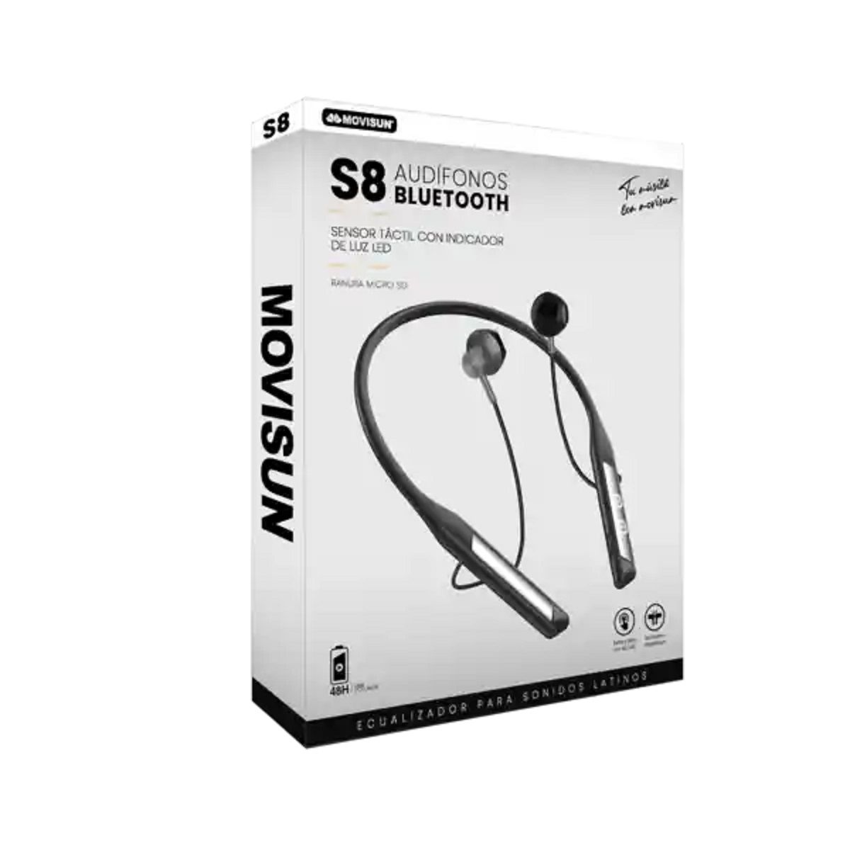 MOVISUN - Audífonos Bluetooth S8 Deportivos Magnéticos