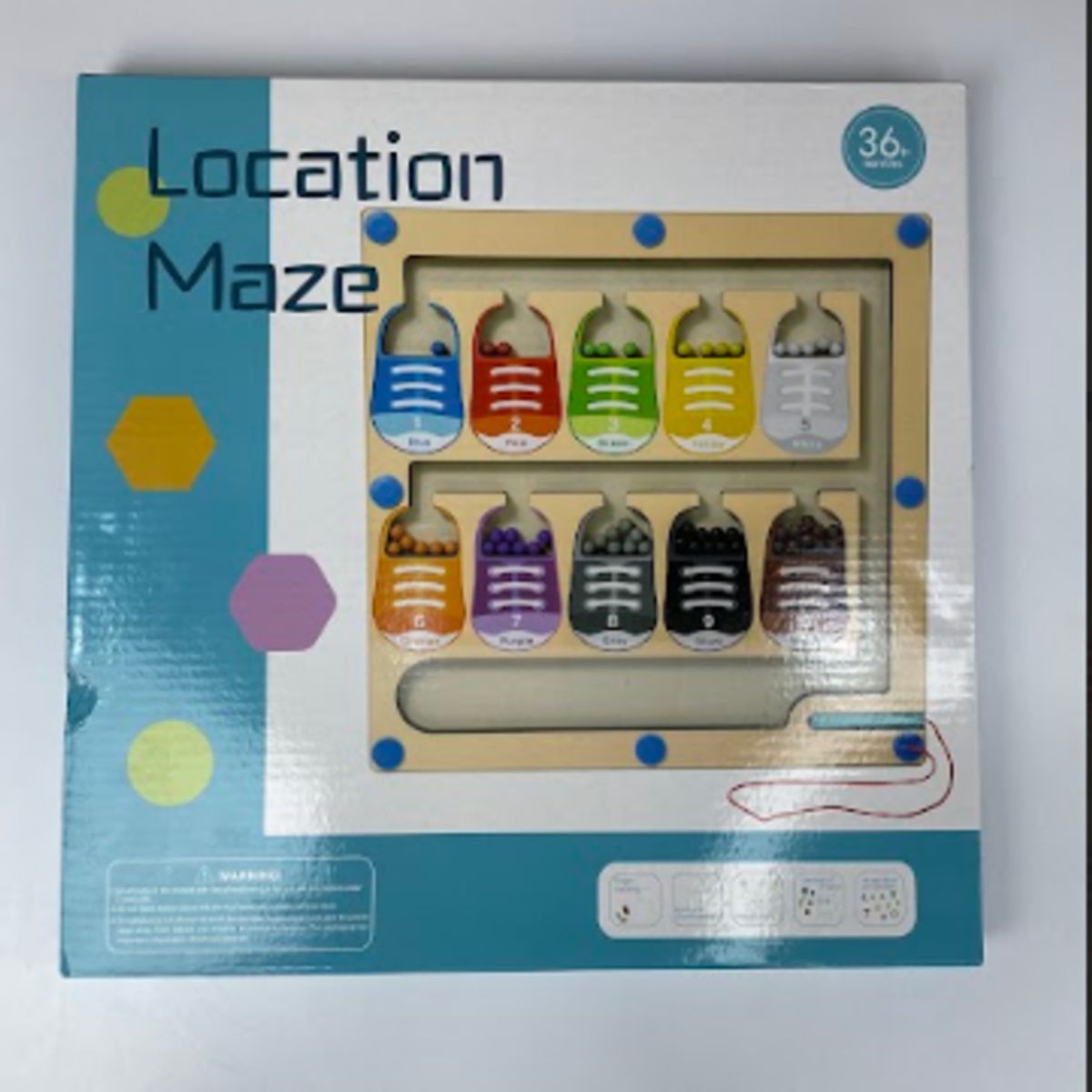 SHUGS - LOCATION MAZE  - Tablero de cuentas para niños