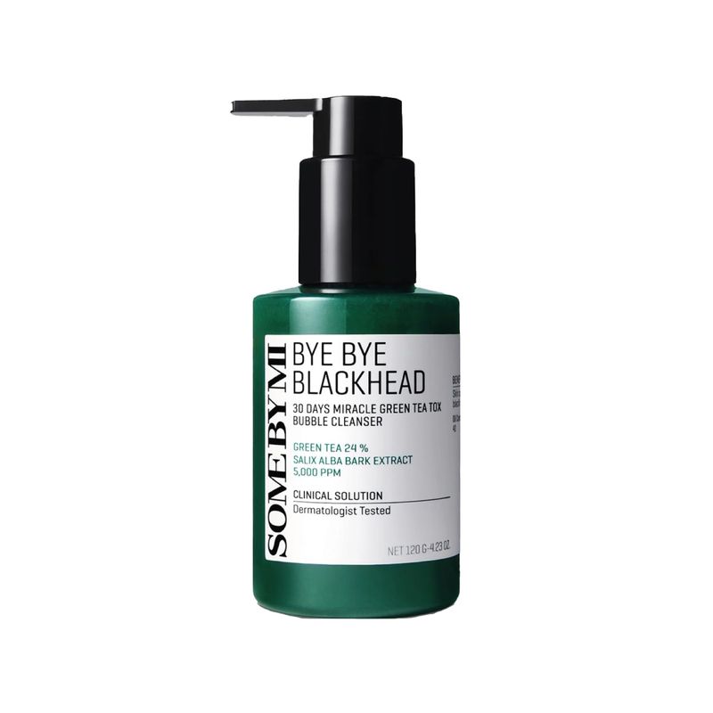 SOME BY MI - Bye Bye Blackhead 30 Days Milacle Green Tea Tox Bubble Limpiador en Espuma