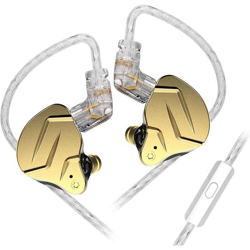 KZ - Audifonos In-ear KZ ZSN pro X color Gold con microfono