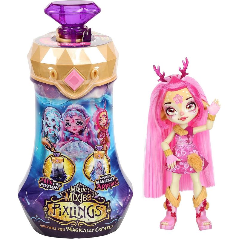 MAGIC MIXIES - Muñeca Magic Mixies Ciervo The Deer Pixling Crea y mezcla